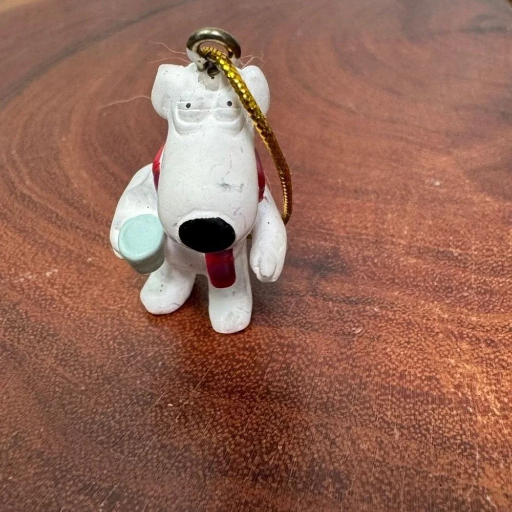 Kurt Adler Family Guy Brian Griffin Christmas Ornament 2012 Fox Scarf Mini Fig